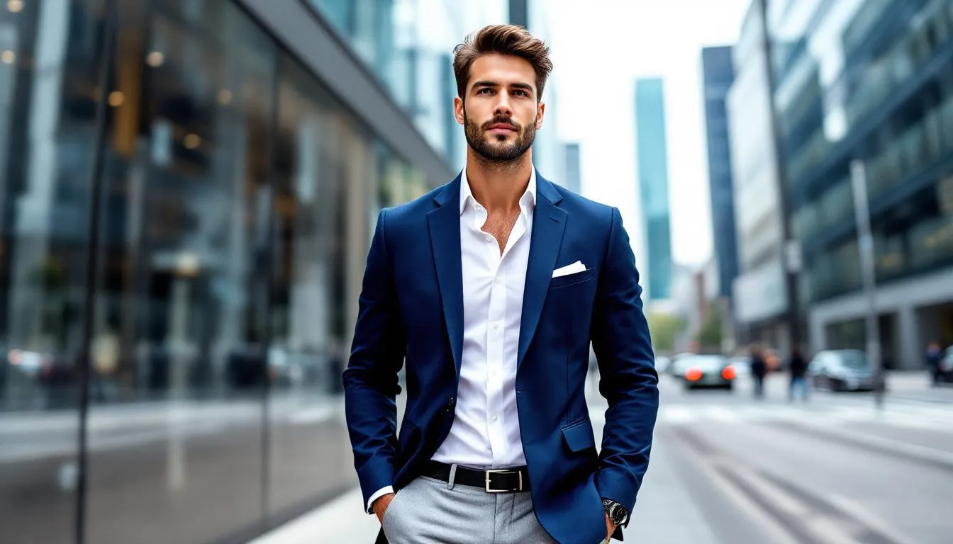 Représenatation de idées de tenues élégantes pas chères pour hommes actifs