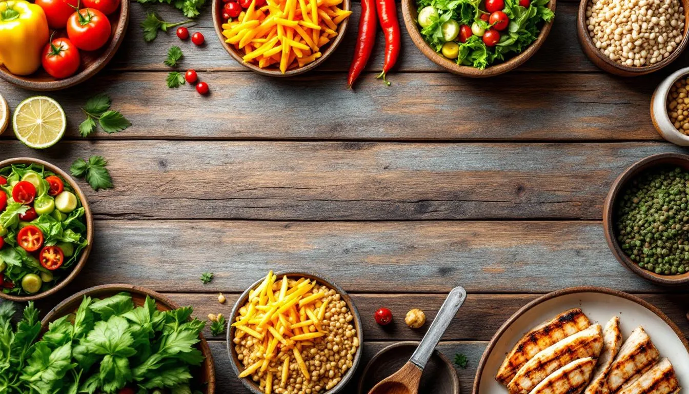 Représenatation de idées de repas rapides et sains pour hommes actifs