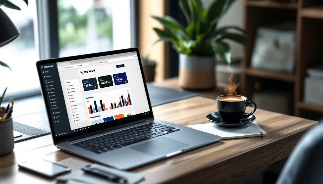 Représenatation de comment créer un blog de niche rentable en 2024