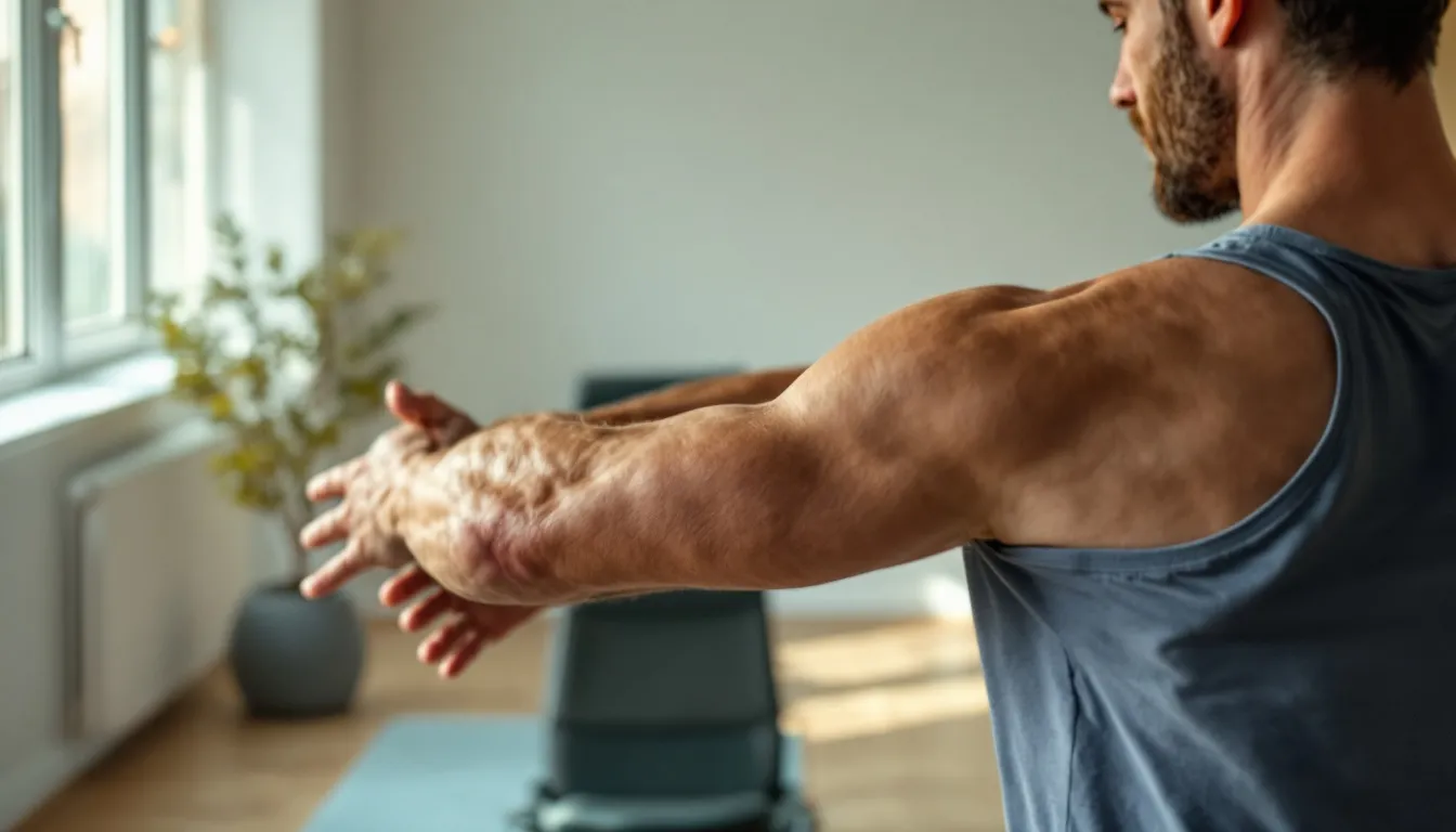 Représenatation de exercices simples pour améliorer la mobilité articulaire homme