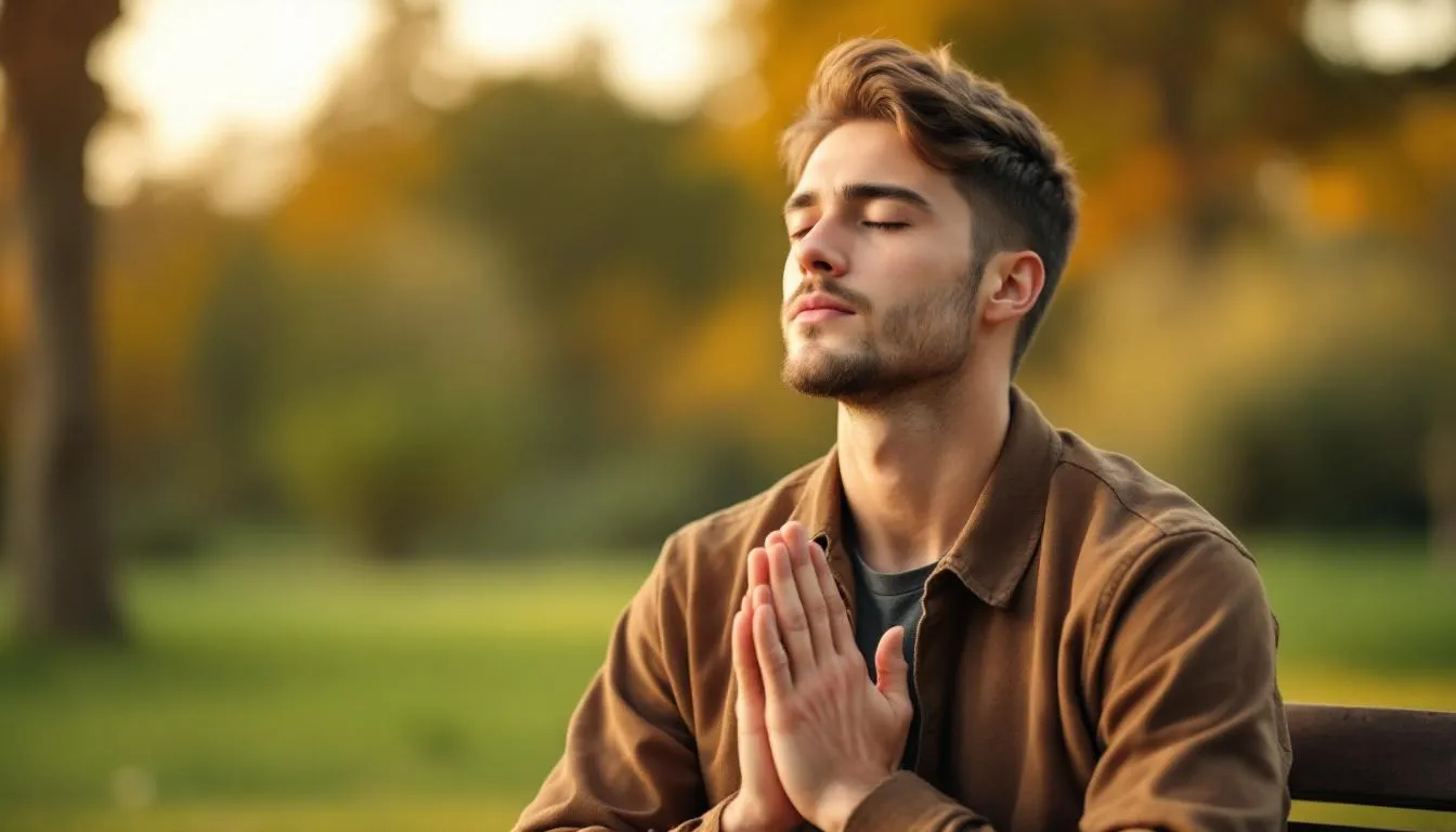 Représenatation de exercices de respiration pour gérer l’anxiété sociale masculine