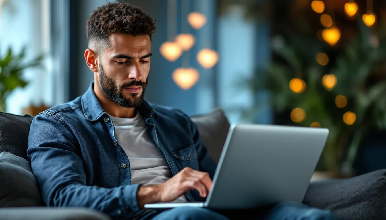 Représenatation de site de rencontre sérieux pour hommes célibataires