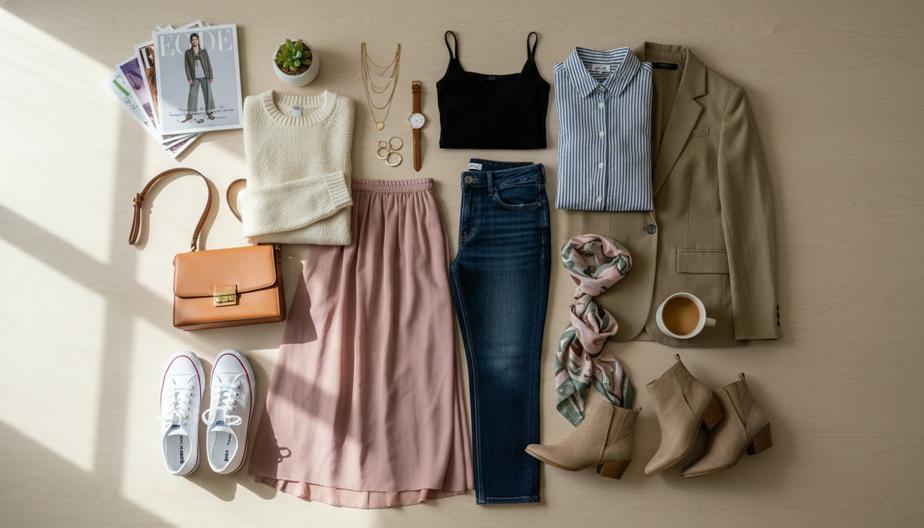 Représenatation de conseils pour s'habiller avec style sans se ruiner