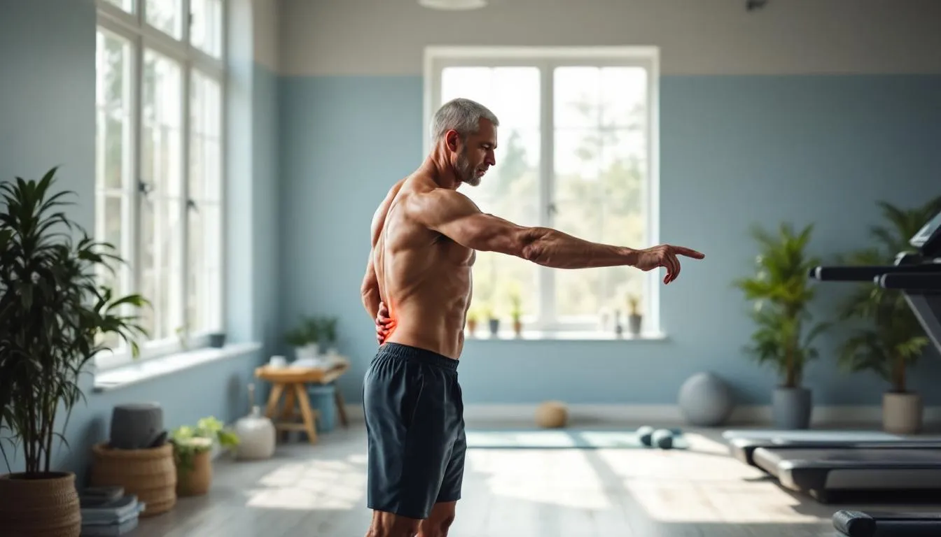 Représenatation de exercices pour soulager les douleurs de dos homme